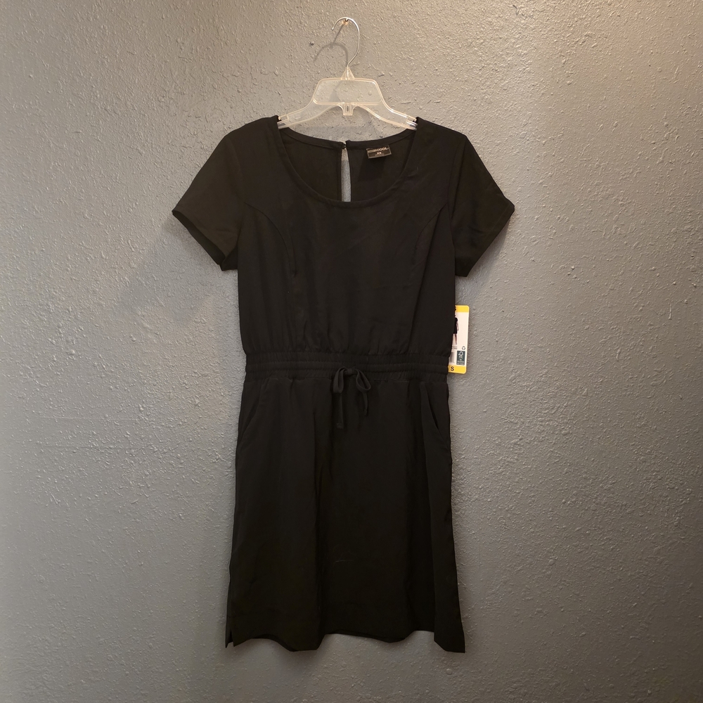 32 Degrees Black Mini Dress with Short Sleeves